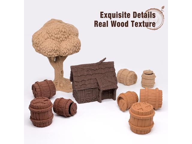 OVV3D Wood 3D Printer Filament Bundle, Wood PLA Filament 1.75mm Bundle, Add More Than 30% Real WoodFiber, Walnut, Oak, Cherry, Teak, 1.75 PLA...