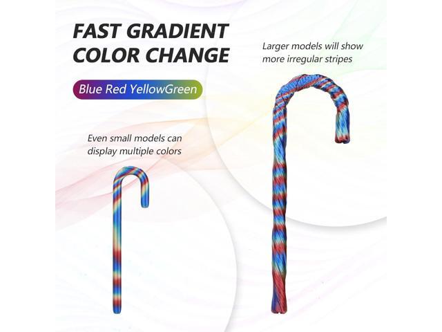 AMOLEN Silk PLA 3D Printer Filament, Shiny Multicolor Rainbow PLA Filament 1.75mm, Fast Color Change PLA 3D Printing Filament for Most FDM 3D...