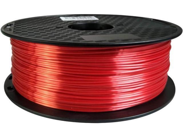 CC3D Silk Red PLA Filament 1.75 mm 1KG 3D Printer Filament Spool FDM 3D Printing Material Shiny Finish Silky PLA Glossy Metal Filament Metallic Red...