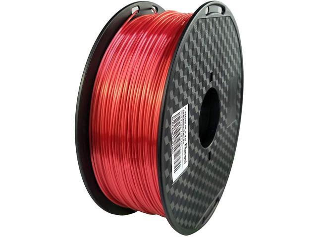 CC3D Silk Red PLA Filament 1.75 mm 1KG 3D Printer Filament Spool FDM 3D Printing Material Shiny Finish Silky PLA Glossy Metal Filament Metallic Red...