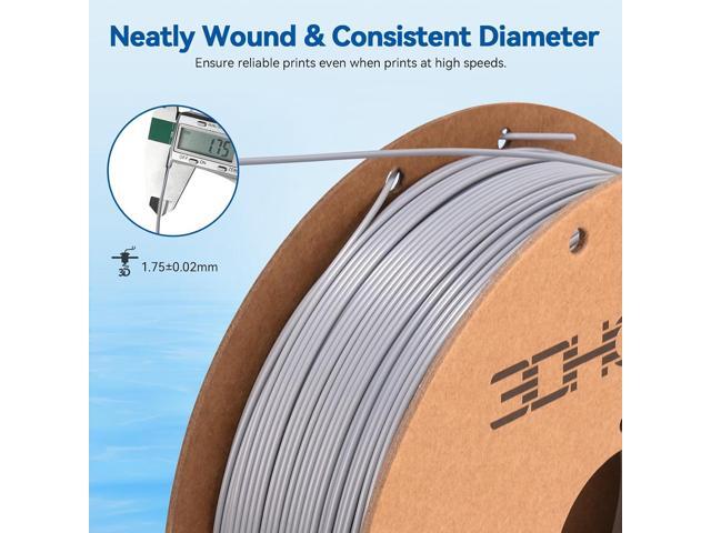 High Speed Printer Filament 1.75mm 1kg*2 Bundle Cardboard Spool Rapid PLA to 5X Faster Printing Filament PLA Dimensional Accuracy +/- 0.02 mm Fits...