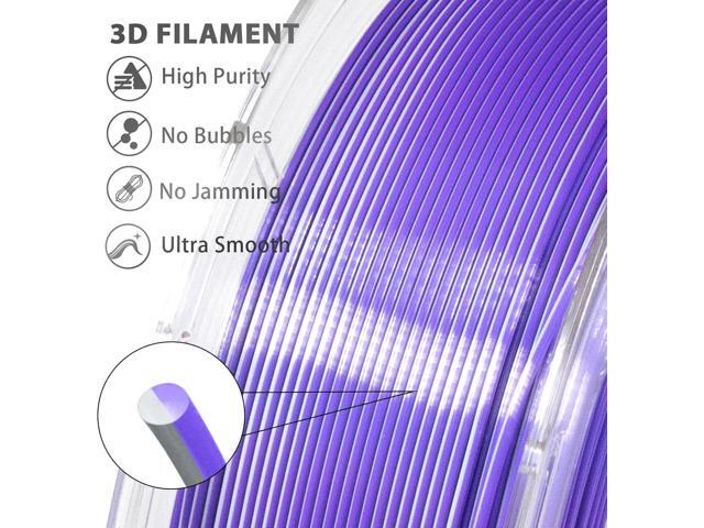 iSANMATE PLA Filament 1.75mm Dual Color Filament, Shiny Silk PLA 3D Printer Filament, Coextruded Filament 3D Printing Filament Magic PLA, 1...