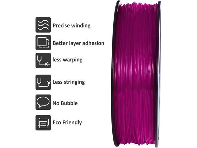 GIANTARM TPU Filament 1.75mm Flexible Soft 3D Printer Consumables Pink,95A 1kg Spool (2.2 lbs.), Dimensional Accuracy +/- 0.05 mm