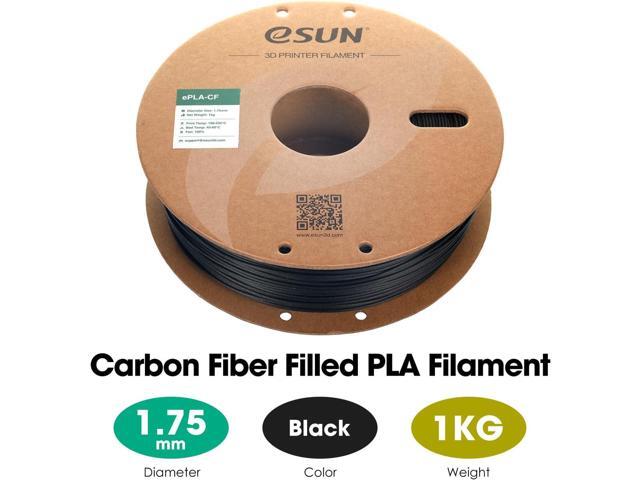 eSUN Carbon Fiber PLA Filament 1.75mm, Matte Texture 3D Printer Filament Carbon Fiber Reinforced PLA for Fast Printing, 1KG Spool (2.2 LBS) 3D...