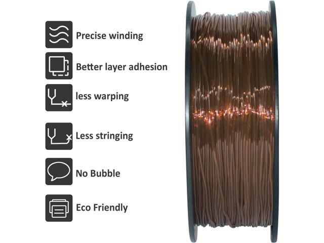 GIANTARM TPU Filament 1.75mm Flexible Soft 3D Printer Consumables Brown,95A 1kg Spool (2.2 lbs.), Dimensional Accuracy +/- 0.05 mm