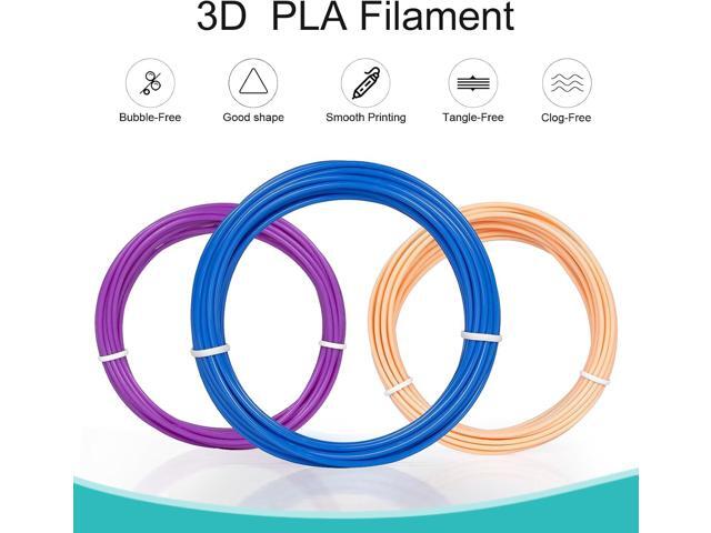 31 Colors 3D Pen Filament Refills Works with SCRIB3D PIKA3D MYNT3D 3D Pen, 16 Feet Per Color 1.75mm PLA 3D Printing Filament Refills, NOT FIT...