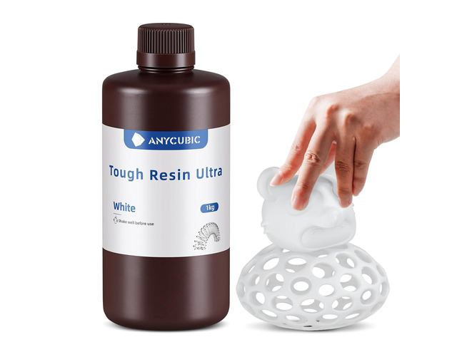 ANYCUBIC Ultra Tough Resin, 3D Printer Resin with Strong Impact Resistance and High Flexibility, Suitable for Direct Use or as an Additive, Wide...