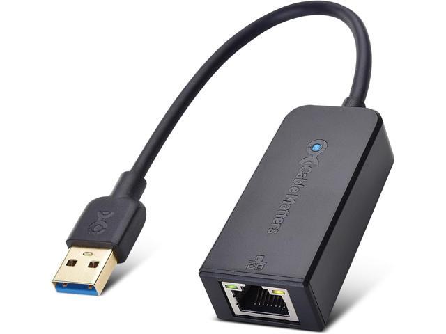 Cable Matters Plug & Play USB to Ethernet Adapter with PXE, MAC Address Clone Support (USB3.0 to Gigabit Network, Ethernet to USB Adapter for...