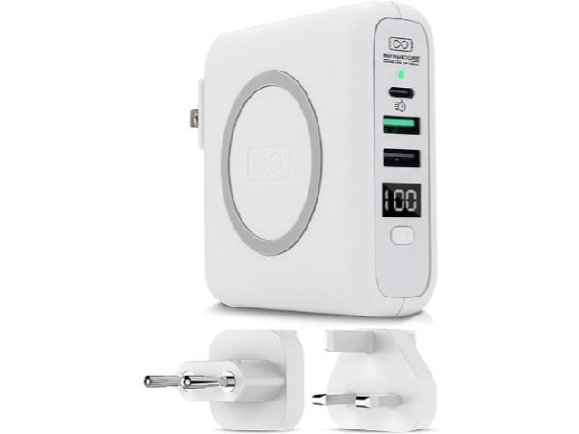 InfinaCore Pandora Portable Power Bank Charger (P3) Global Wireless Charger usb type c wall charger, usb c battery pack power delivery, Fast Charge...