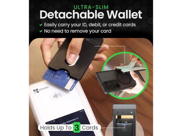 WalleyGrip 2.0 All-In-One Magnetic Phone Wallet, Comfortable Finger Loop Grip & Kickstand Detachable MagSafe RFID Card Holder Mount Holds 3 Cards...