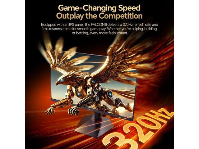GTek 320Hz Gaming Computer Monitor, 27 Inch Frameless Display 2K QHD 2560X1440P Fast IPS Computer Monitor, 1ms MPRT, FreeSync, 95% DCI-P3, HDR...