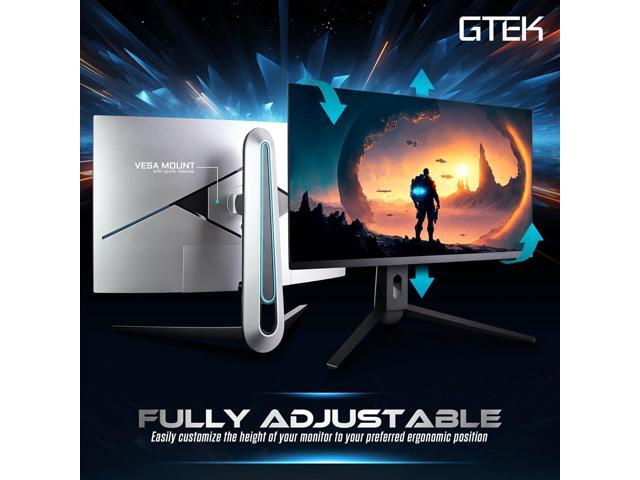 GTek 240Hz 2K Gaming Computer Monitor, 27 Inch Display Full WQHD 2560 x 1440P, Extreme Low Motion Blur, Fast IPS 1ms MPRT, DisplayPort/HDMI, VESA -...