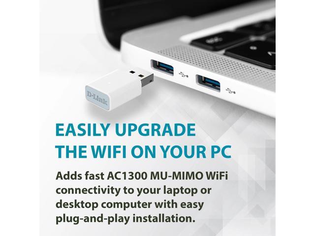 D-Link AC1300 MU-MIMO Wi-Fi USB Adapter - (AC13U)