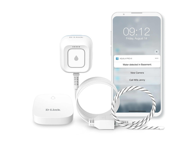 D-Link Expandable Smart Wi-Fi Water Leak Sensor Starter Kit - SW-A11KT