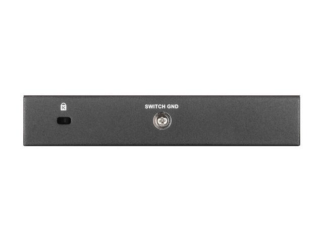 D-Link 5-Port Gigabit Smart Managed PoE-Powered Switch PoE Extender 2 PoE pass-through ports Metal Compact NDAA Compliant - (DGS-1100-05PDV2)