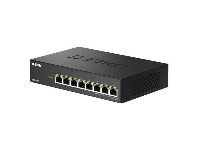 D-Link 8-Port 2.5G PoE++ Unmanaged Switch with 8 x 2.5G PoE ports - Multi-Gig, Fanless, Plug & Play - (DMS-108P)