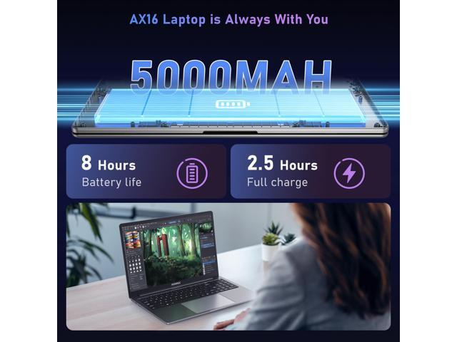 ACEMAGIC Laptop Computer 16 inch FHD Display, 16GB RAM 512GB ROM with Quad-Core Intel N95(4C/4T, Up to 3.4GHz) Windows 11 Laptop Support WiFi,...