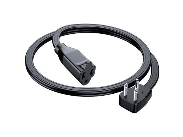 Maximm Extension Cord Heavy Duty (1 Foot) Flat Wire 3-Prong Flat Plug, 14 AWG Power Cord - UL Certified, Black, Ideal for Home and Office Use,...