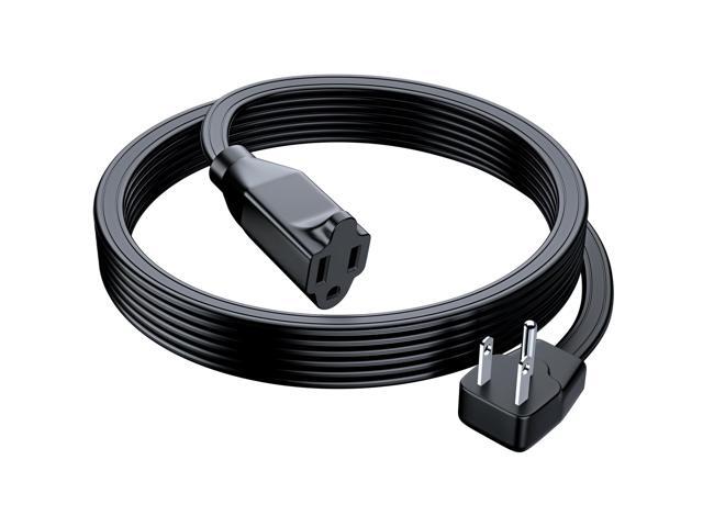 Maximm Extension Cord Heavy Duty (10 Feet) Flat Wire 3-Prong Flat Plug, 14 AWG Power Cord - UL Certified, Black, Ideal for Home and Office Use,...
