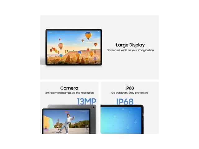 Samsung Galaxy Tab S10 FE 128GB AI Tablet, 10.9, 90Hz, 13MP Camera IP68, S Pen Included, (Canadian Model) Brand New Gray
