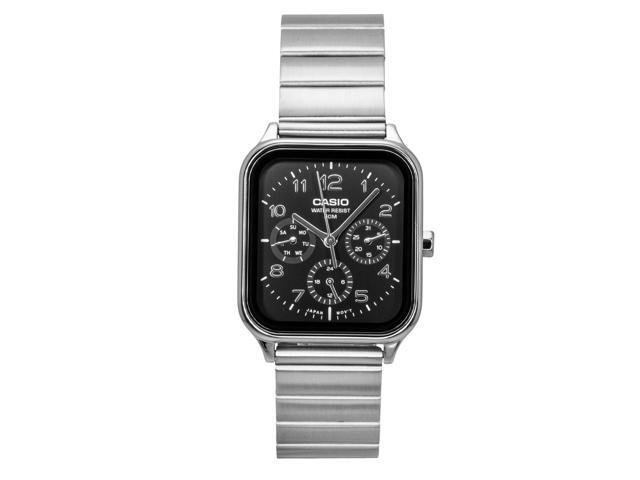 Casio Standard Analog Stainless Steel Black Dial Quartz MTP-M306D-1AV Men's Watch