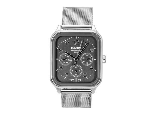 Casio Standard Analog Stainless Steel Grey Dial Quartz MTP-M306M-8AV Men's Watch