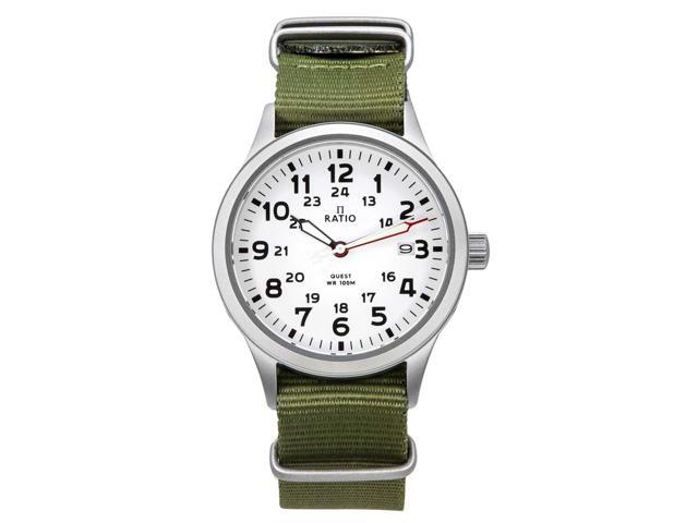 Ratio Quest Men's Field Watch Sapphire Nylon Strap Quartz RTQ025 100M Lewis And Clark Edition