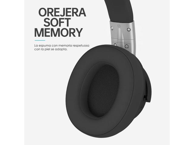 AUSDOM E7 Bluetooth Noise Cancelling Headphones: Wireless Over Ear ANC Headphones with Microphone, 50H Playtime, Hi-Fi Stereo Sound, Deep Bass,...