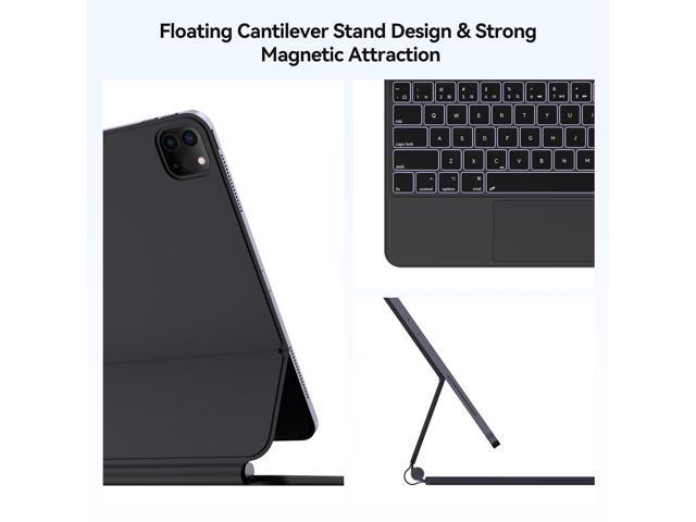 AUSDOM Magnetic Floating Magic Smart Keyboard for iPad Pro 12.9-inch (6th, 5th, 4th and 3rd Gen), iPad Air 13 2024(M2) Bluetooth Wireless Backlit...