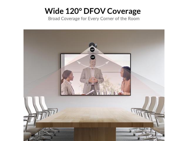 AV Access 4K Conference Room Camera, Dual Lens Cam(4K AI Tracking Cam and 1080P Panoramic Cam),3X Optical/5X Digital Zoom, 120° FOV, Auto Framing,...