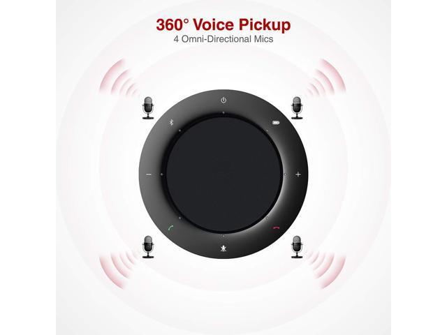4K Conference Room Camera System, AI Auto-Tracking PTZ Camera 15x Zoom(3x Optical) with Bluetooth Speakerphone Set, 120° Wide-Angle, 16-Foot Mic...