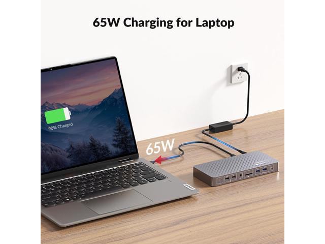v AV Access Dual Monitor KVM Switch Docking Station 4K@60Hz Dual Monitor for Laptop & Desktop with USB C, USB 3.0, Ethernet, HDMI Output(iDock-P10)