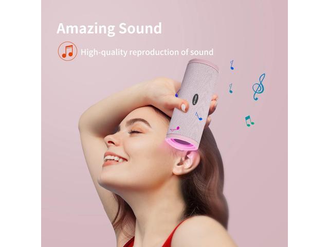 HEYSONG Portable Bluetooth Speaker, Waterproof Wireless Shower Speakers with Good Bass, IPX7 Floating, 5000mAh, TF Card, Loud Sound for Beach,...