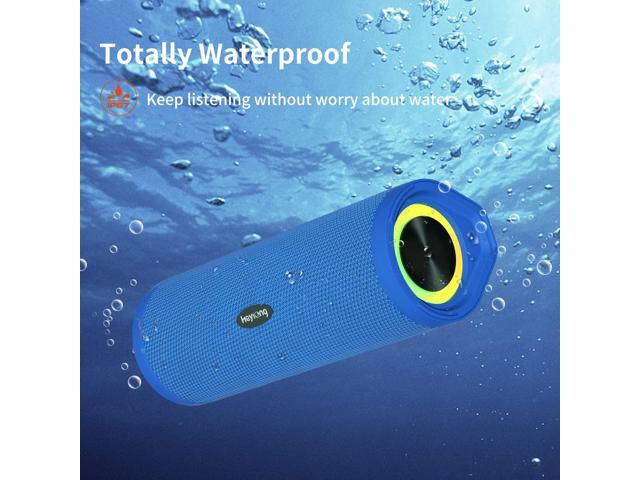 HEYSONG Portable Bluetooth Speaker, Waterproof Wireless Shower Outdoor Speakers, IPX7 Floating, 5000mAh, TF Card, Good Bass, Loud Sound for Beach,...