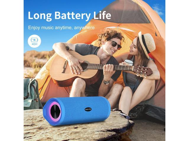 HEYSONG Portable Bluetooth Speaker, Waterproof Wireless Shower Outdoor Speakers, IPX7 Floating, 5000mAh, TF Card, Good Bass, Loud Sound for Beach,...
