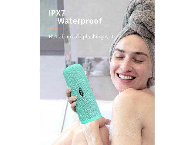 HEYSONG Portable Bluetooth Speaker, Waterproof Wireless Shower Speakers with Good Bass, IPX7 Floating, 5000mAh, TF Card, Loud Sound for Beach,...