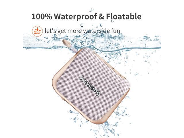 Heysong Speaker Bluetooth, Shower Speaker Bluetooth Waterproof with Integrated Loop for Portable bluetooth Wireless Speakers, IPX7, 24-Hour...