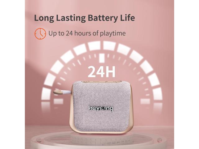 Heysong Speaker Bluetooth, Shower Speaker Bluetooth Waterproof with Integrated Loop for Portable bluetooth Wireless Speakers, IPX7, 24-Hour...