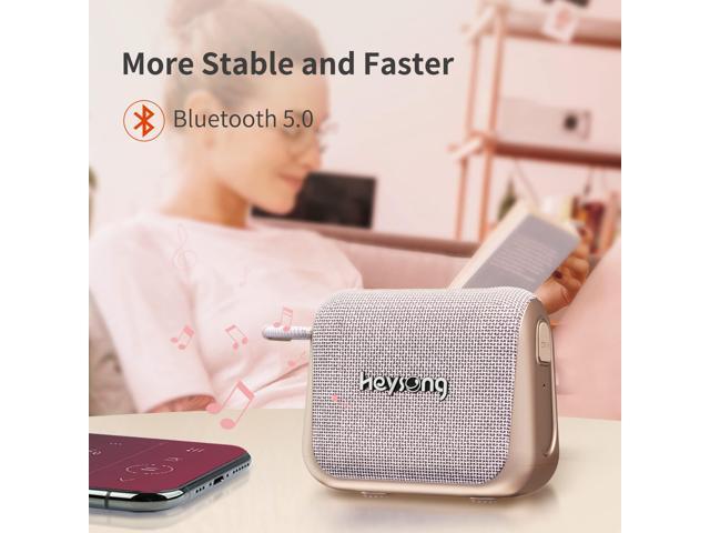 Heysong Speaker Bluetooth, Shower Speaker Bluetooth Waterproof with Integrated Loop for Portable bluetooth Wireless Speakers, IPX7, 24-Hour...