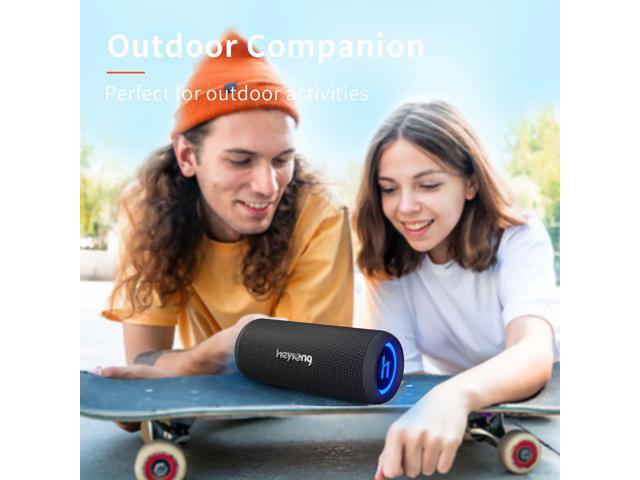 HEYSONG Waterproof Bluetooth Speaker, Portable Wireless Outdoor Speakers with 20W Loud Stereo Sound, Good Bass, IPX6 Speaker for Pool, Shower,...