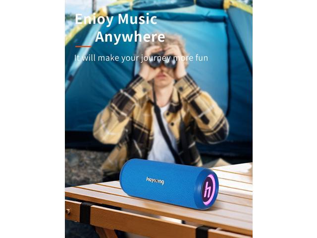 HEYSONG Bluetooth Speakers, Waterproof Portable Wireless Outdoor Speaker with 30W Loud Stereo Sound, Good Bass, IPX6 Speaker for Pool, Shower,...