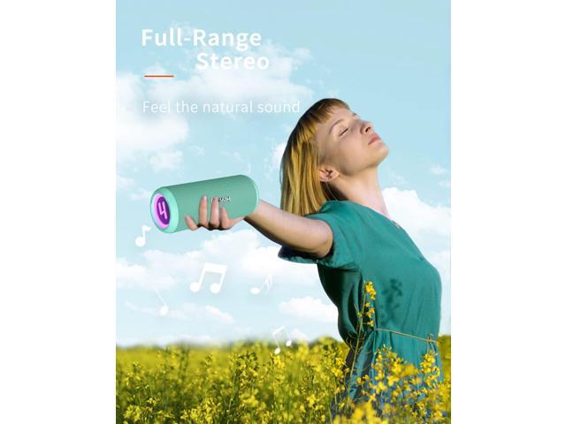 HEYSONG Waterproof Bluetooth Speaker, Shower Portable Wireless Outdoor Speakers with 20W Loud Stereo Sound, Good Bass, IPX6 Floating Speaker for...