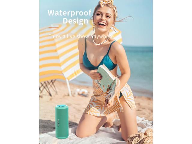 HEYSONG Waterproof Bluetooth Speaker, Shower Portable Wireless Outdoor Speakers with 20W Loud Stereo Sound, Good Bass, IPX6 Floating Speaker for...