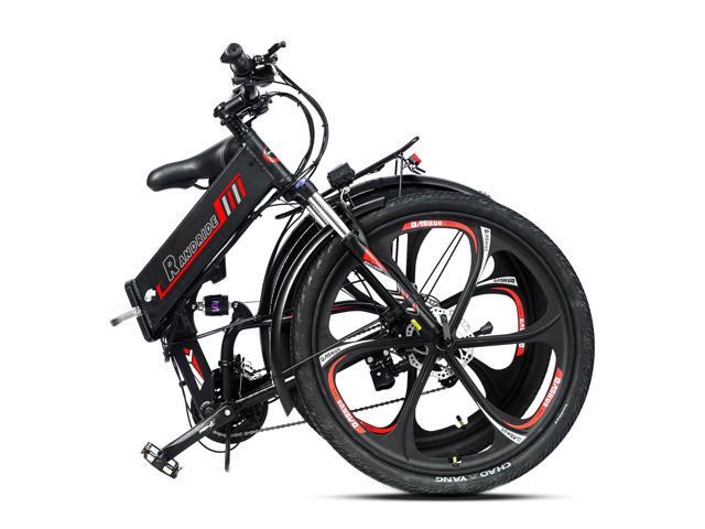 RANDRIDE 17AH Folding Electric Bike, 750W Foldable E Bike Electric Bicycle, Commuter Ebike with Shimano 27 Speed, Shimano Hydraulic Brakes, 26' x...