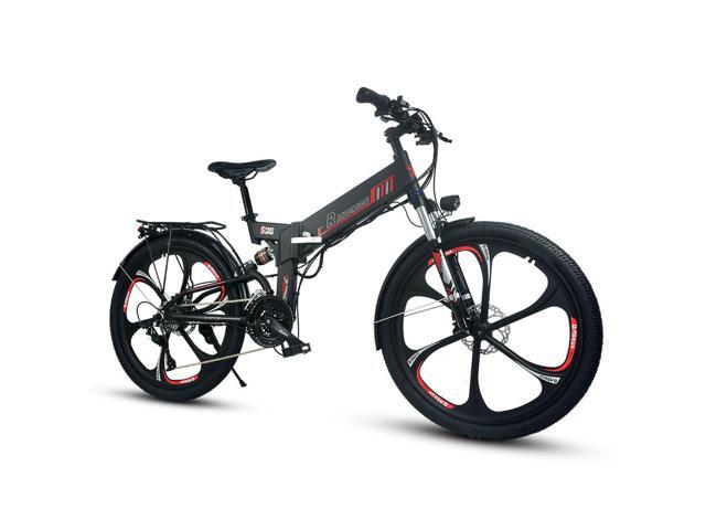 RANDRIDE 17AH Folding Electric Bike, 750W Foldable E Bike Electric Bicycle, Commuter Ebike with Shimano 27 Speed, Shimano Hydraulic Brakes, 26' x...