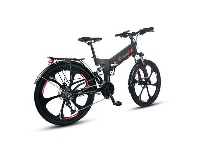RANDRIDE 17AH Folding Electric Bike, 750W Foldable E Bike Electric Bicycle, Commuter Ebike with Shimano 27 Speed, Shimano Hydraulic Brakes, 26' x...