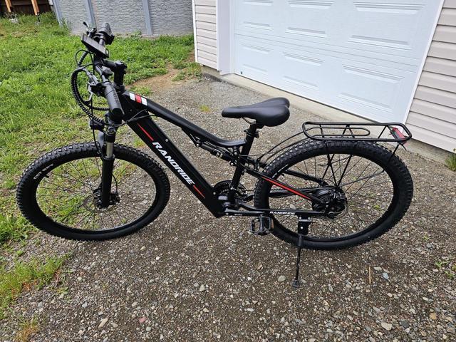 RANDRIDE 23AH Ebike Electric Bike Adult, 1000W Mountain Ebike Electric Bicycle, Full Suspension Electric Mountain Bike with Shimano 27 Speed,...
