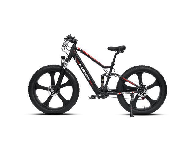 RANDRIDE 20AH Fat Tire Ebike 1000W Electric Bike for Adults, Electric Fat Bike Full Suspension Electric Bicycle with 26*4.0 CST Fat Tire, Shimano...
