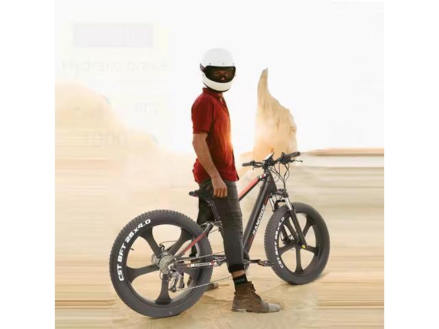 RANDRIDE 20AH Fat Tire Ebike 1000W Electric Bike for Adults, Electric Fat Bike Full Suspension Electric Bicycle with 26*4.0 CST Fat Tire, Shimano...