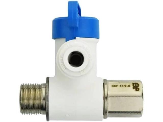 IPW Industries Inc-John Guest - Metal Angle Stop Adapter Valve 3/8' NPT / 1/4' OD(ASVPP1LF)